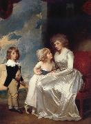 George Romney The Countess of warwick and her children USA oil painting reproduction